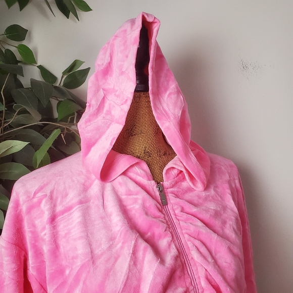 Barbie Hot Pink Juicy Crop Top Long Sleeve Sweater XXL - Picture 2 of 16